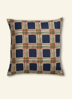 Outlet Dog Bed - Navy Checks Tea Towels | Dog Beds