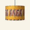 Cheap Drum Lampshade - Mustard Mid-Century Feather Tea Towels | Lampshades