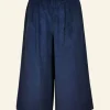 Hot Edith - Navy Corduroy Trousers Women Trousers | Tea Towels