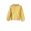 New Edna Children's Blouse - Gold Cotton Tea Towels