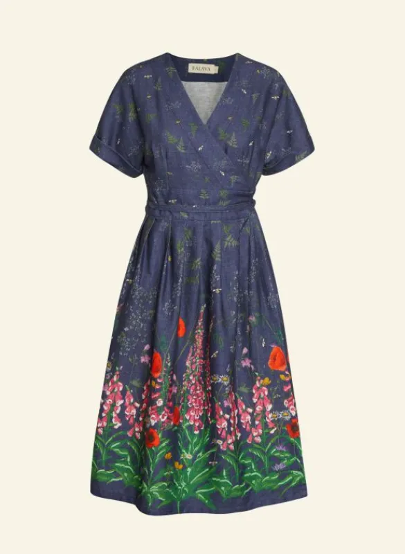 Clearance Esme Dress - Indigo Wildflower Women Dresses | Tea Towels