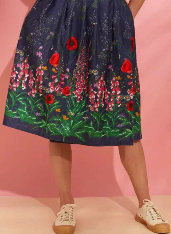 Clearance Esme Dress - Indigo Wildflower Women Dresses | Tea Towels