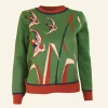Shop Esther - Green Flying Ducks Jumper Tea Towels
