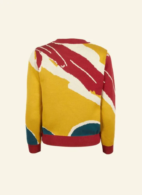 Shop Esther - Mustard Damson Jumper Tea Towels