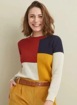 Best Sale Esther Long - Red Bauhaus Jumper Women Knitwear | Tea Towels