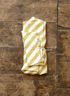 Store Fabric Bundle - Mustard Stripe Women Made From Leftover Fabric | Tea Towels