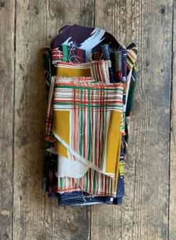 Best Fabric Bundle - Navy Thermos Women Made From Leftover Fabric | Tea Towels