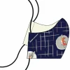 Best Face Mask - Navy Circus Parade | Cotton/Linen blend Tea Towels