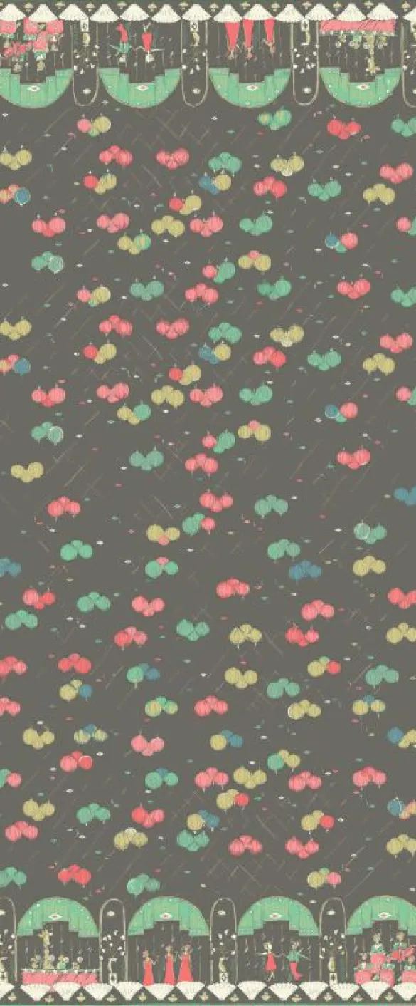 Hot Grey Ballroom Fabric - Organic Cotton Twill Tea Towels | Fabric By The Metre
