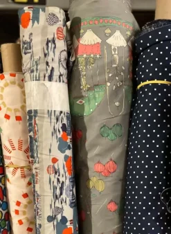 Hot Grey Ballroom Fabric - Organic Cotton Twill Tea Towels | Fabric By The Metre
