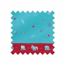 Cheap Gypsy Caravan Turquoise Fabric - Cotton Tea Towels | Fabric By The Metre