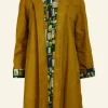 Best Sale Heritage - Mustard Trench Coat Badges Lining Women Coats & Jackets | Waxed Cotton Trench Coats