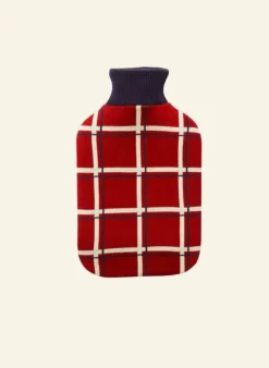 Shop Hot Water Bottle Cover - Red Tuck Shop Women Knitted Accessories | Tea Towels