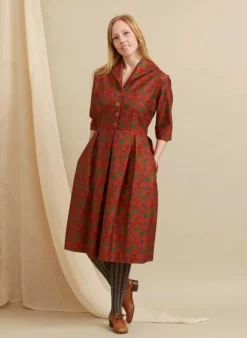 Flash Sale Ida - Rust Hedgerow Dress Women Dresses | Tea Towels