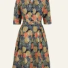Clearance Ida Dress - Navy Pinecones Women Dresses | Tea Towels