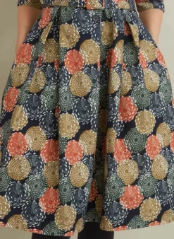 Clearance Ida Dress - Navy Pinecones Women Dresses | Tea Towels