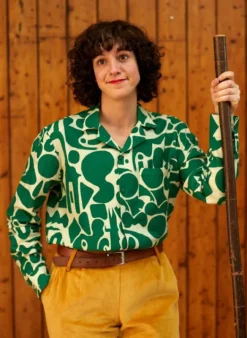Online Kit Shirt - Green Cave - Long Sleeve Women Tops & Blouses | Shirts