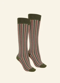 Cheap Knee High Socks - Green Barbican - Cotton Women Socks | Socks