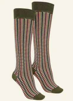 Cheap Knee High Socks - Green Barbican - Cotton Women Socks | Socks