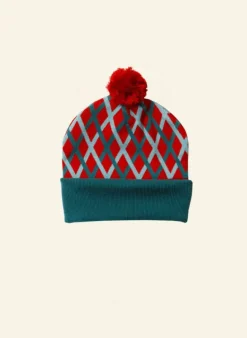 Cheap Knitted Hat - Teal Lattice Women Knitted Accessories | Tea Towels