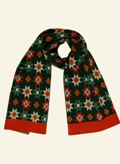 Cheap Knitted Scarf - Green Patchwork Women Knitted Accessories | Tea Towels