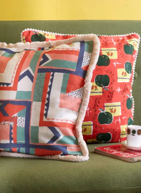 Clearance Large Cushion Cover - Red Apple Tea Towels | Cushion Covers