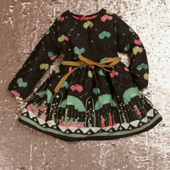 Fashion Margaret - Black Ballroom Children's Dress Tea Towels