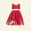 Outlet Martha - Red Aunt Eva Kids Children's Dresses | Baby