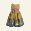 Hot Martha Baby / Toddler Dress - Mustard Yellow London Print Kids Children's Dresses | Baby