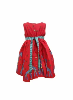 Clearance Martha Children's Dress - Red Giraffe Kids Children's Archive Dresses