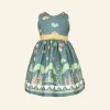Fashion Martha Children's Dress - Teal Ballroom Kids Children's Dresses