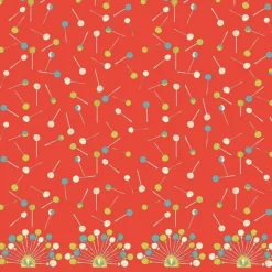 Store Orange Lollipop Fabric - Cotton Fabric By The Metre