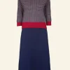 Sale Otti 2-Piece - Navy Rocket Knitted Top and Skirt Women Knitwear