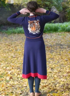 Sale Otti 2-Piece - Navy Rocket Knitted Top and Skirt Women Knitwear