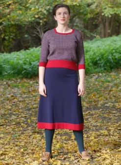 Sale Otti 2-Piece - Navy Rocket Knitted Top and Skirt Women Knitwear