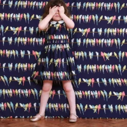 New Penny Children's Dress - Navy Budgies Kids Children's Dresses