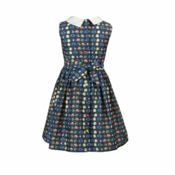 Hot Penny Girl's Dress - Navy Tropical Fish Kids Children's Dresses