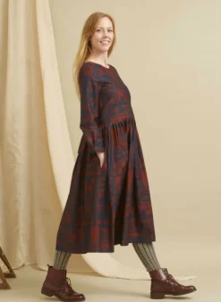 Outlet Philippa - Red/Navy Greenhouse Dress Women Dresses