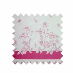 New Pink and White Roses Fabric - Cotton Twill Fabric By The Metre | Vintage Children's Fabric
