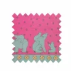 Best Pink/Green Polar Bear Fabric - Oilcloth Fabric By The Metre | Vintage Children's Fabric