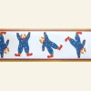Hot Poppy - Clown (Primary) - Wallpaper Border - 10m Kids Children's Homeware