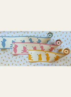 Fashion Poppy - Wallpaper Border - 10m - Yellow Bear Kids Children's Homeware