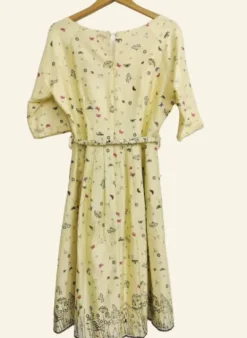 Fashion PRE LOVED - Elsie - Lemon Butterfly Women Dresses
