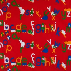 Shop Remnant - 1.8m - ABC Primary Print Fabric - Cotton Fabric Remnants