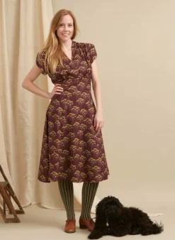 Cheap Rita - Blackcurrant Tansy Dress Women Dresses