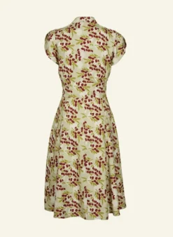 New Rita - Cream Damson Dress Women Dresses