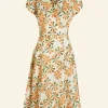 Fashion Rita - Ivory Spirals Dress Women Dresses