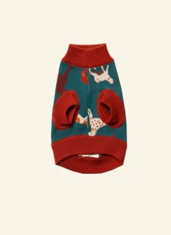 Cheap Rodney Dog Jumper - Teal Woof Women Knitted Accessories | Dog Jumpers