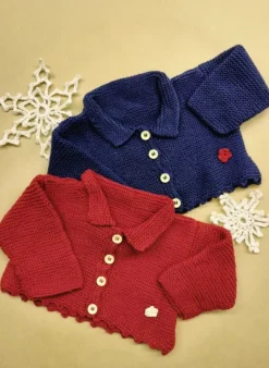New Scalloped Cardigan - Red Kids Children's Archive Dresses | Baby