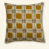 Clearance Simple Cushion Cover - Mustard Checks Cushion Covers